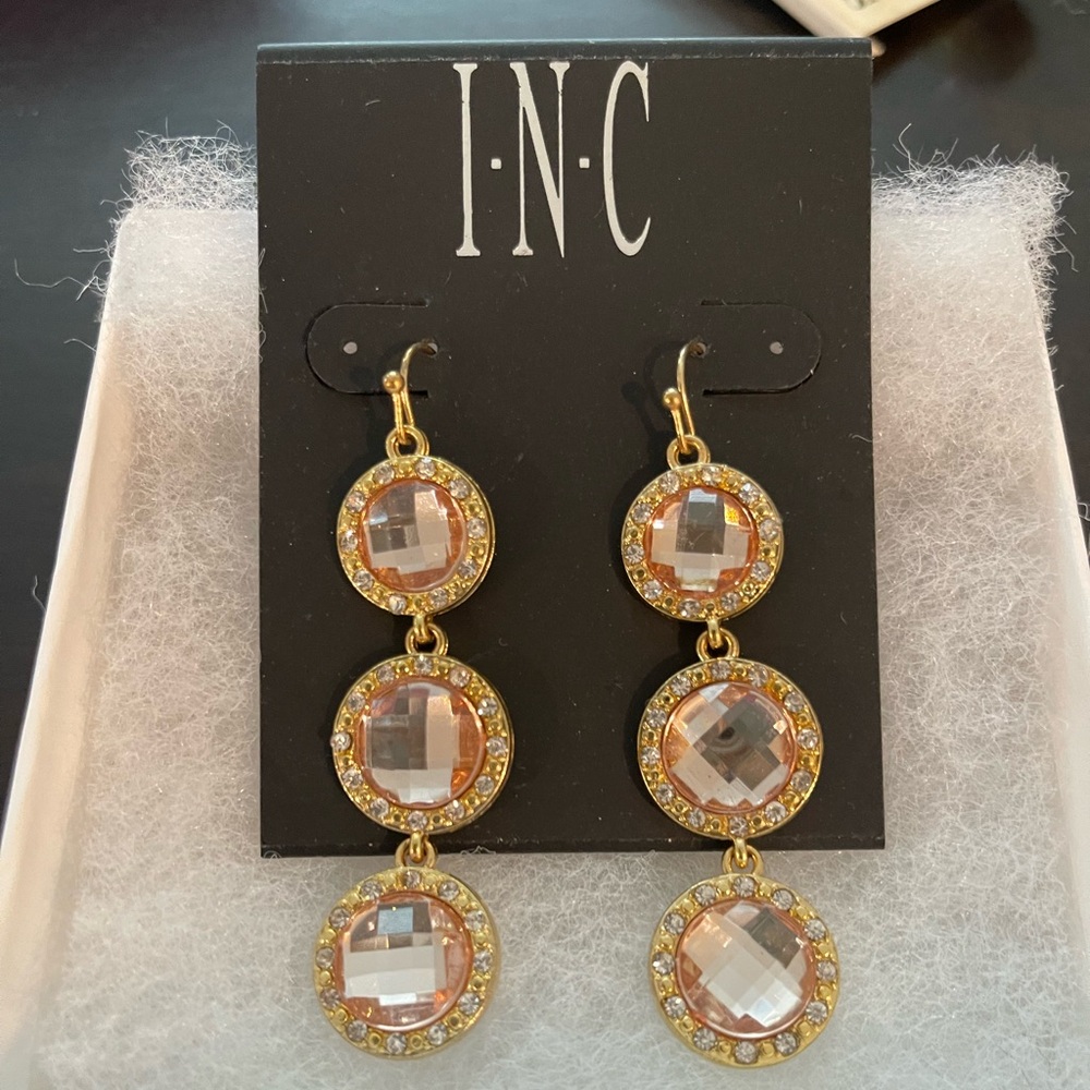 Macy's Gold and Silver Cascading Earrings